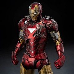 NEW Threezero Iron Man Mark 6 (Battle Damaged) DLX Action Figure