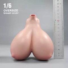 1:6 Female Bust Cover Suntan Super Large Breast Model For 12” TBL Figure Doll