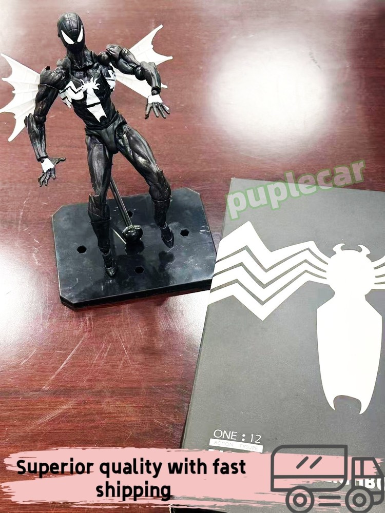 Boxed Mess Toys Black Suit Spider-Man Neighbor Symbiote Action Figure