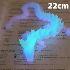 3D Printed Luminous Dragon Glow in Dark Articulated Desk Decor Kids Gift