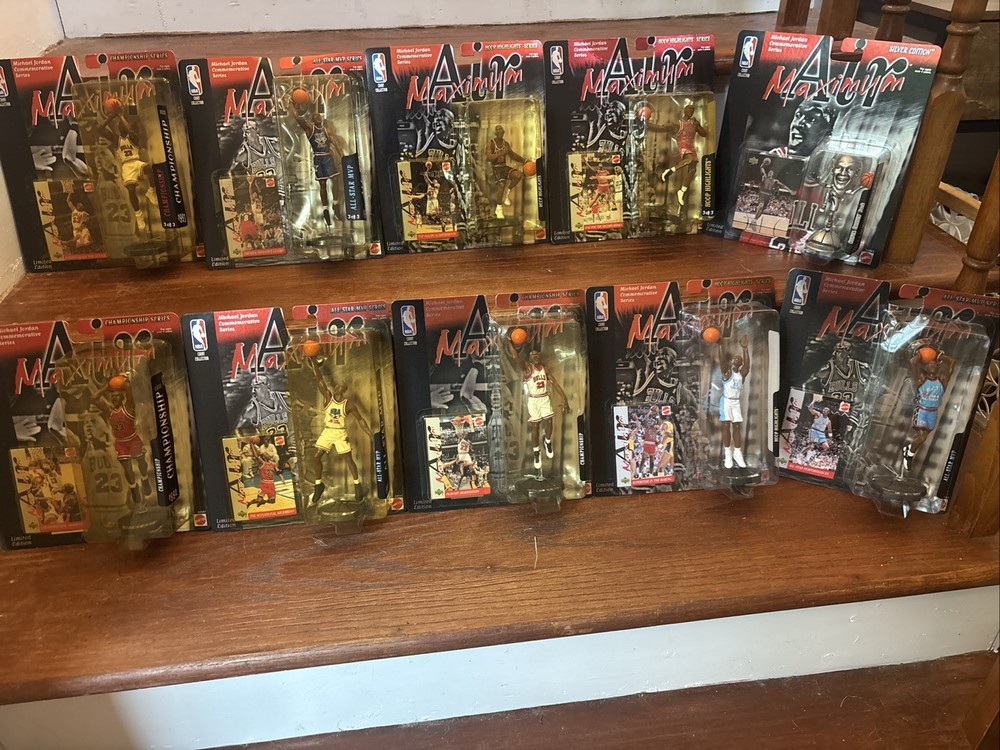 Michael Jordan Maximum Air Series Lot Of 10 Mattel MOC GOAT