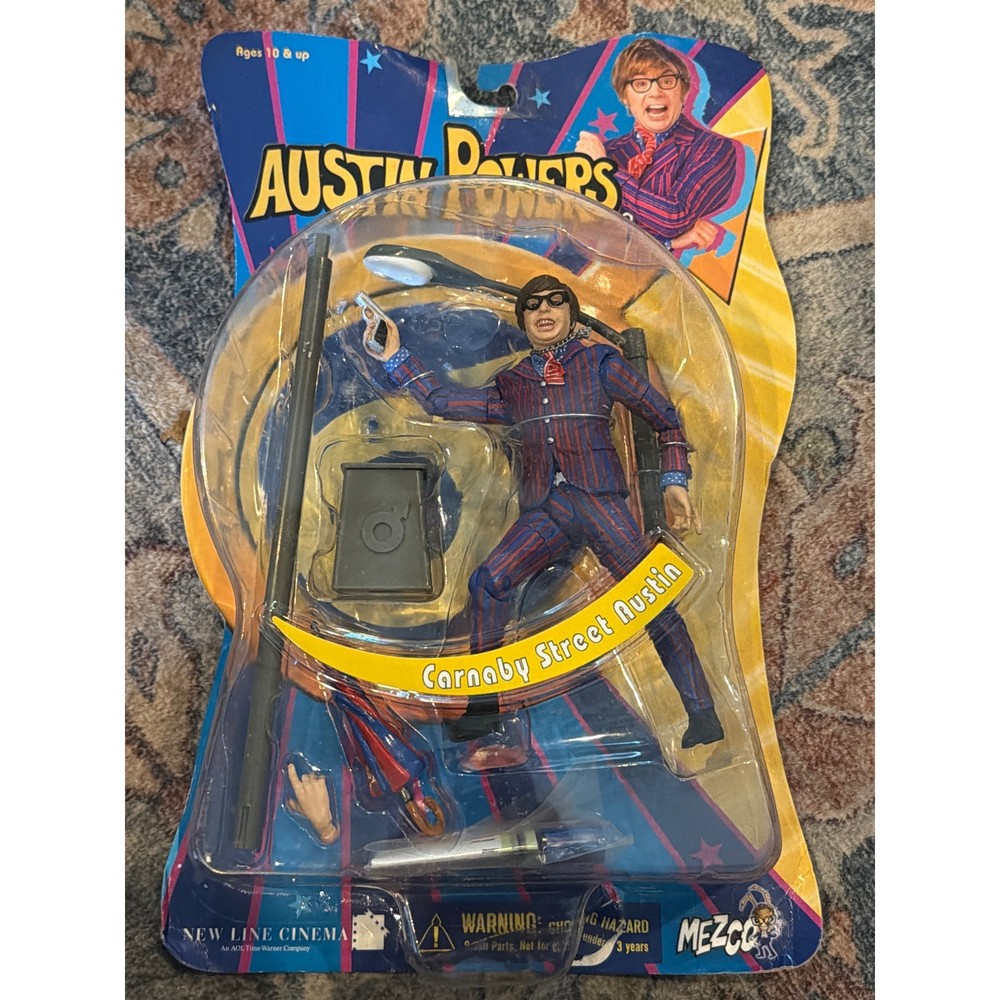 Mezco Austin Powers Carnaby Street Austin Action Figure Series 1 1999 New Line