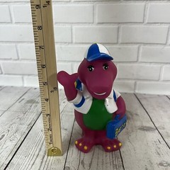 Vintage 1992 Lyons Group Barney Purple Dinosaur Coin Piggy Bank Back to School