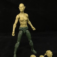 Vitruvian H.A.C.K.S. Fantasy Character Blanks Green Female Orc 1:18 Scale Action