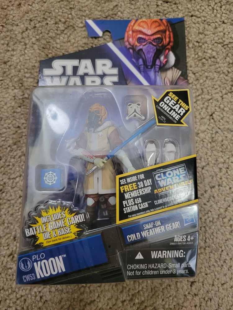 Sealed Star Wars The Clone Wars Plo Koon Cold Weather Gear CW53