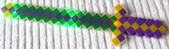 23″ Light & Flashing Mine Craft Play Sword.
