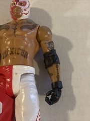 2010 WWE Rey Mysterio Action Figure Pink And White 619 Gear WWE NJPW Lucha