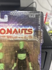 Palisades Micronauts Time Traveler Action Figure Green Black 4″ DF Exclusive