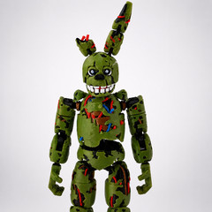 FNAF Springtrap Freddy Fazbear 3D Printed Action Figure Collectible Toy