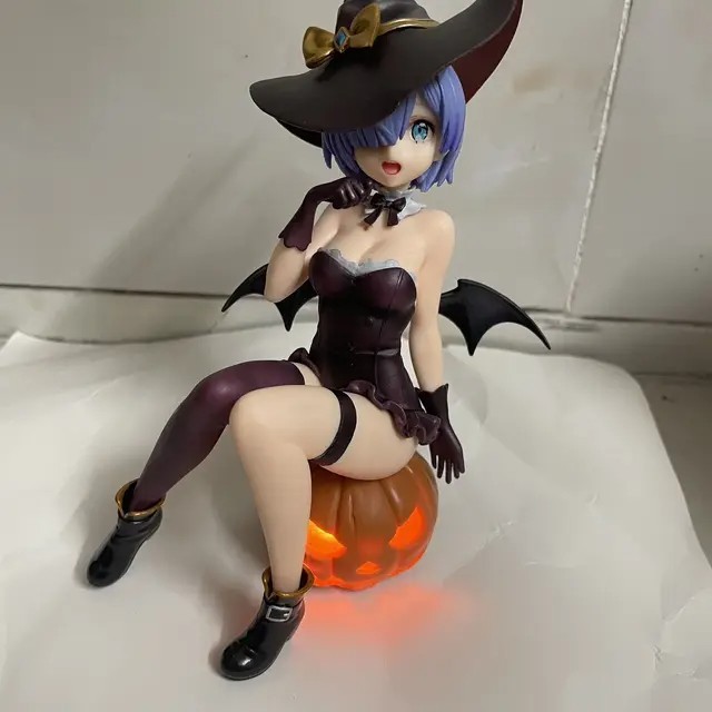 Re:Zero Ram & Rem Phantom Night Magician Figure Set Halloween PVC Collection