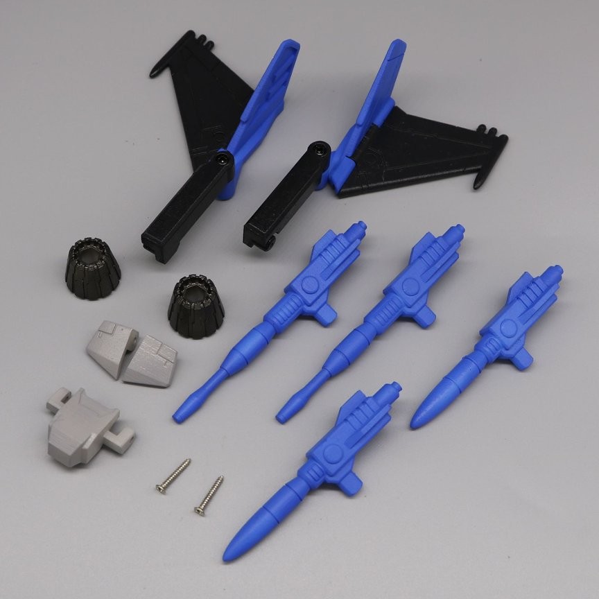 For SS86 Skywarp / Thundercracker Null Rays Wing Skirt Armor Upgrade Kit