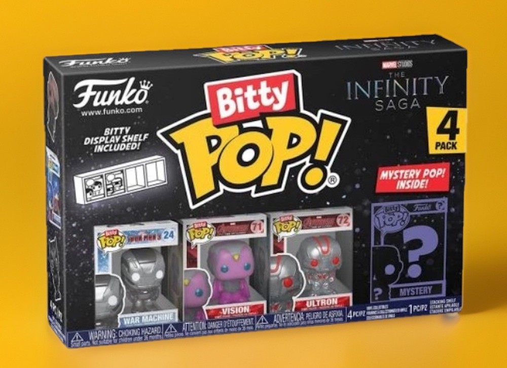 Funko Bitty Pop! Marvel Infinity Saga War Machine, Vision, Ultron & Mystery