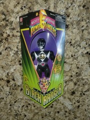 NEW Vintage 1995 Power Rangers Talking Black Ranger 8 inch Action Figure Bandai