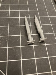 3d Printed 8 pack, GBU-39-Small Diameter Bomb (8 bombs), Multiple Scales