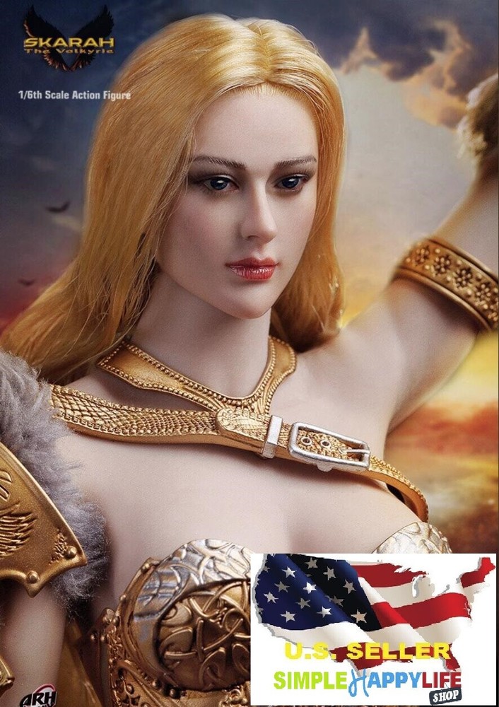1/6 female head Valkyrie for 12″ figure pale Phicen TBLeague Hot toys ❶USA❶