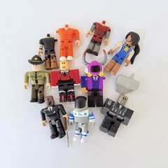 R0BL0X Toys Action Figures Lot Of 10 Figures Police Astronaut Superhero