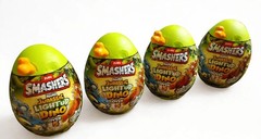 x4 ZURU Smashers Nano Jurassic Light Up Dino Egg – New Sealed