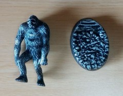 BIGFOOT Figure Silver color ver./ Cryptid, Sasquatch, Gigantopithecus, Yeti /MU