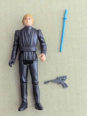 Vintage Star Wars 1983 RotJ Luke Skywalker Jedi Knight Outfit BLUE LIGHTSABER