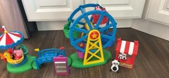 Peppa Pig Fair (Merry Go Round) 99% Complete Set – Peppa Teddy Figures HTF Toy
