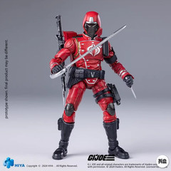 HIYA 1/18 G.I. Joe Crimson Guard ​ G.I. Joe Crimson Guard Action Figure In Stock