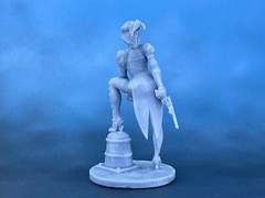 Steampunk Headhunter Action table figurine. 40mm Resin Figure