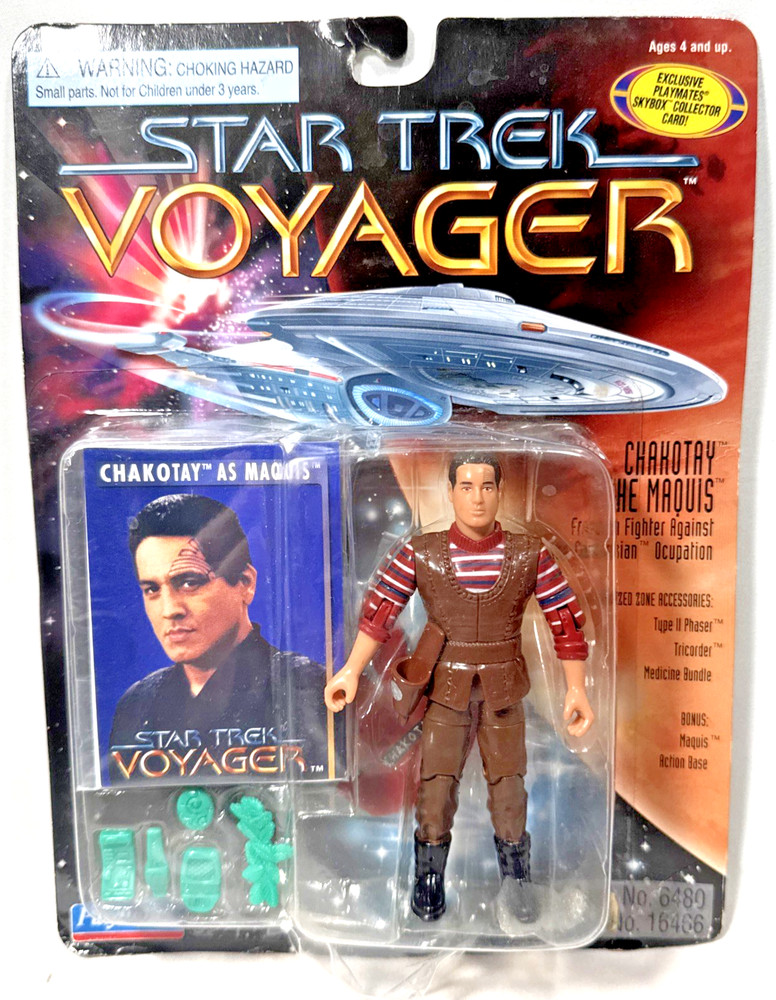 Star Trek Voyager Commander Chakotay 5″ Action Figure Playmates 1996