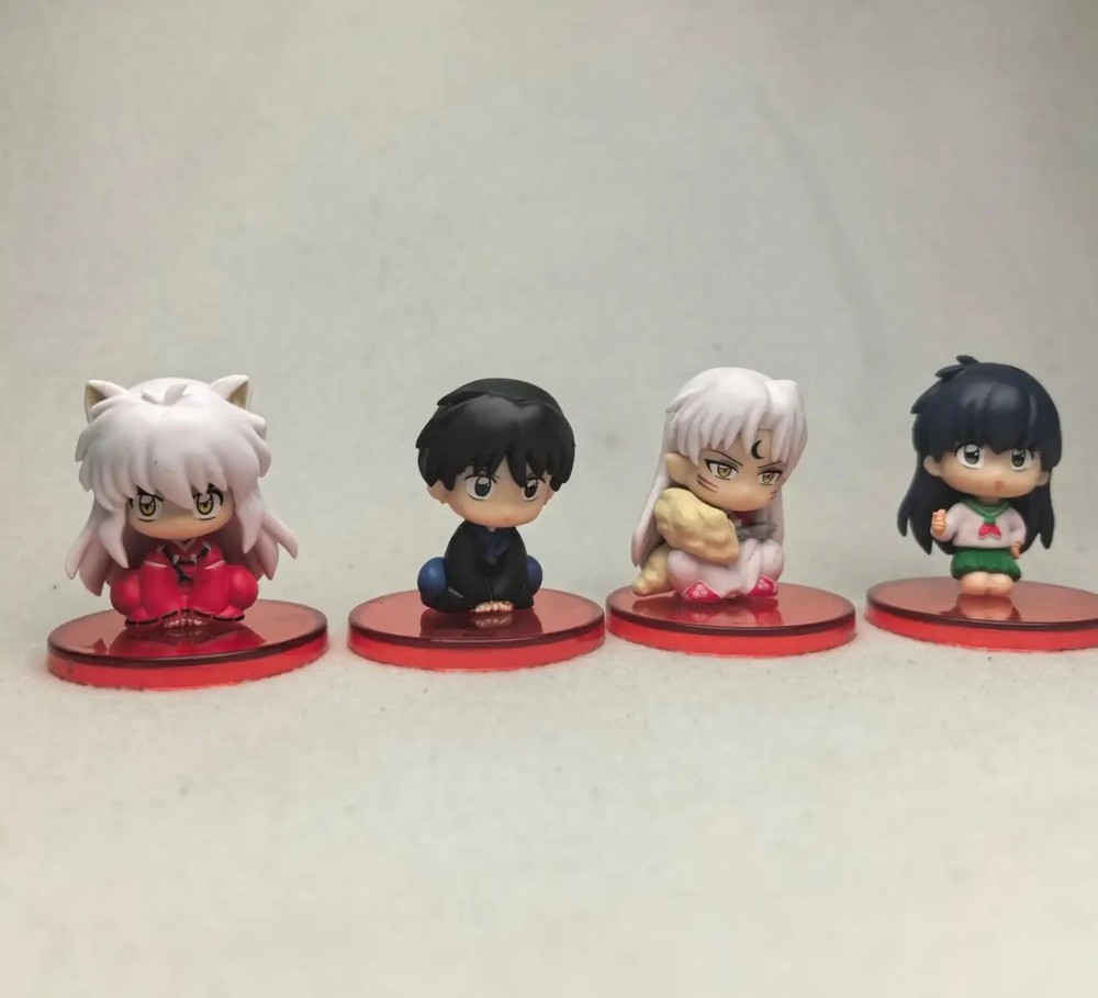 Inuyasha Kikyo Sesshomaru Kagome PVC Figure Set Anime Toy 4PCS