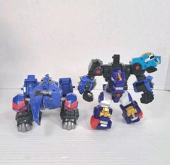 Dino Core Lot 4 Incomplete Mega D Fighter Dragon MARS Converters Shark Stegosaur