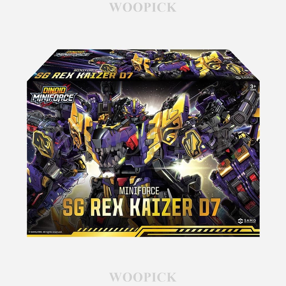 Miniforce Dinoid Warrior SG REX KAISER D7 Full Version Transformer Robot Express