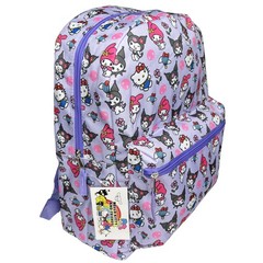 Kuromi All Over Nylon Purple Kids 16″ School Backpack
