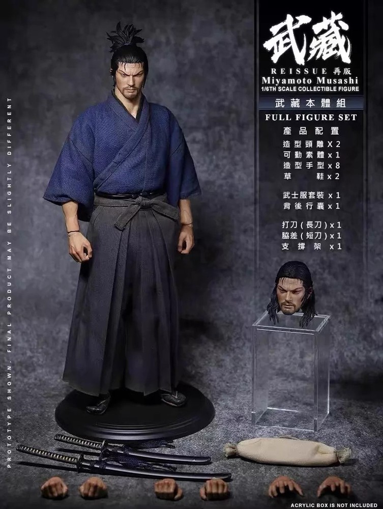 Eleven X Kai Studio Miyamoto Musashi 1/6 Scale Limited Action Figure New
