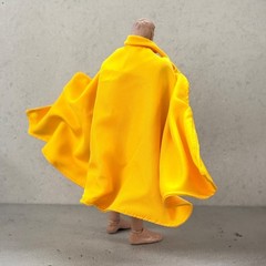 PB-CRC-YEL: 1/12 yellow Wired Collar Cape for 6″ Action Figure