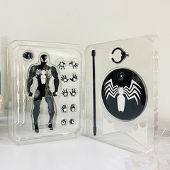 New In Box Mess Toys Symbiote Spider-Man Action Figure Toy With Extra Webbing