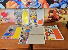 Vintage Bionic Six ljn Complete with Weapons Set of 13 Figures with 5 Card Backs