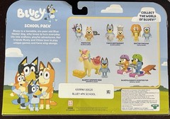 Bluey School Pack Figure Set: Bluey, Rusty, Chloe, Calypso – Kids Toy, NEW