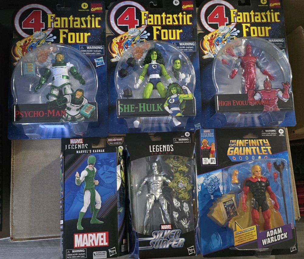 BRAND NEW Cosmic Marvel Legends LOT (Silver Surfer, She Hulk, Fantastic 4)