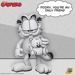 Garfield Black and White Daily Comic Strip Action Figure – EE Exclusive