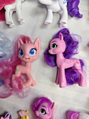 My Little Pony Figures Mix Lot of 17 Brushable Molded Various Sizes MLP