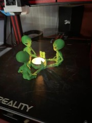Alien Action Figure-Tea Candle Holder