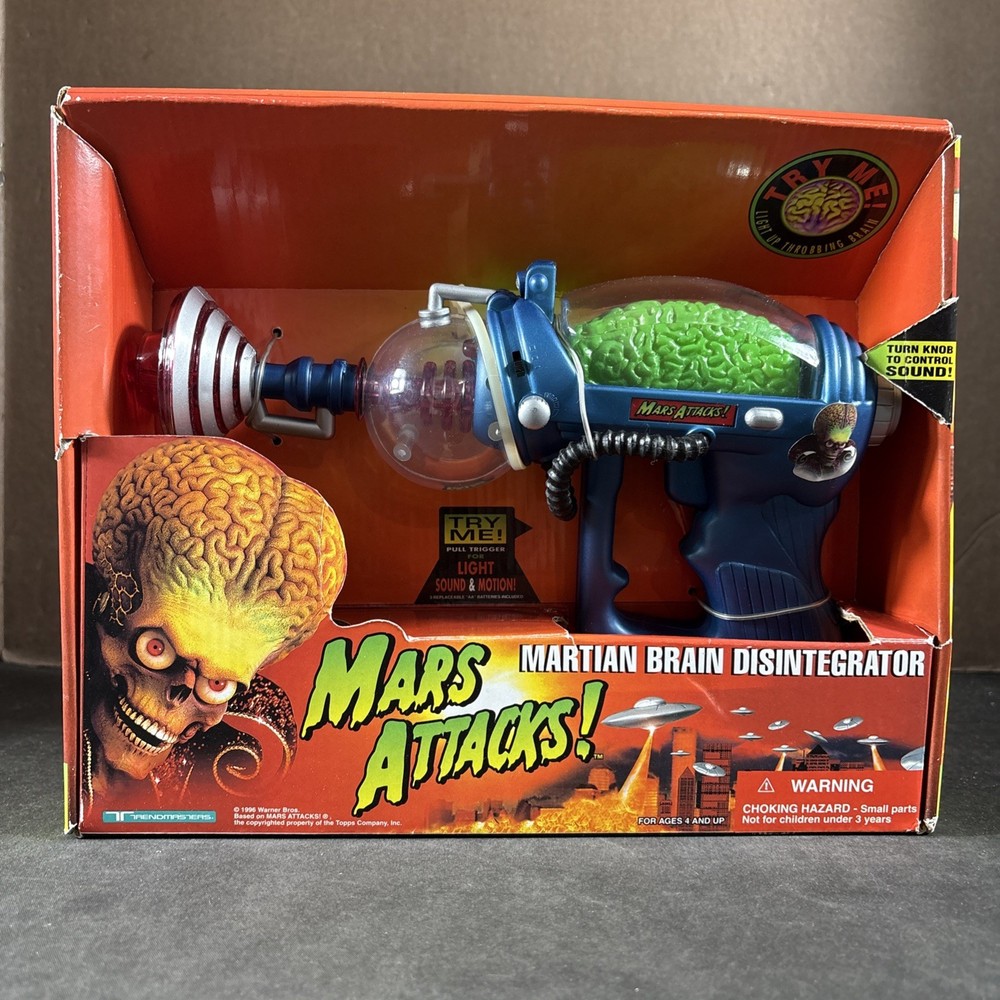MARTIAN BRAIN DISINTEGRATOR MARS ATTACKS! TRENDMASTERS PROP REPLICA NEW