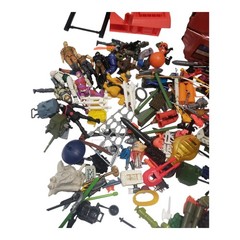 HUGE LOT Vtg G. I. JOE WEAPONS AND ACCESSORIES and other figures accessories