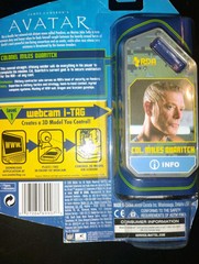 2009 Avatar Movie Col Miles Quaritch Action Figure 4″ in Mattel Webcam i-Tag New