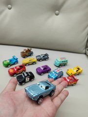New 12pcs Disney Pixar Cars Back Force Lightning Mcqueen Jackson 6cm Storm Mater