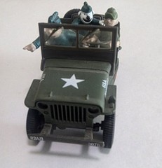Vintage Beetle Bailey 1/32 Willys Jeep Military Vehicle