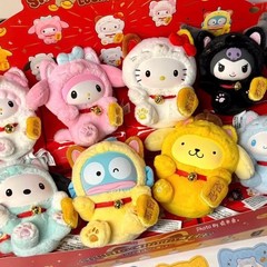 TOPTOY Sanrio Lucky Cat Series Piush Confirmed Figure Toy Doll Blind Box
