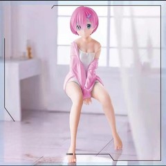 Re:Zero Rem Ram Sitting on Chair Figure Cute PVC Action Figure Collectible