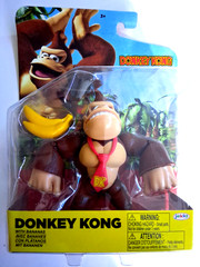 World of Nintendo Donkey Kong 4″ Action Figure Banana Accessory Jakks Pacific