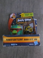 Angry Birds Star Wars BOBA FETT Pig Power Battlers with Removable Target READ