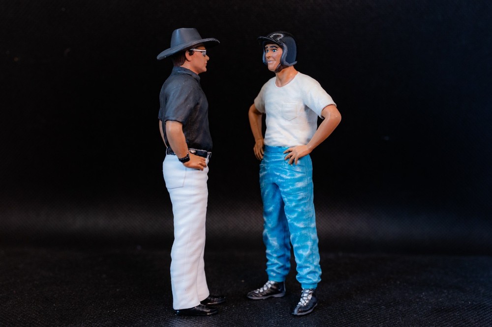 1/18 Ford vs Ferrari set – Carroll Shelby & Ken Miles – limited edition 50 ex.